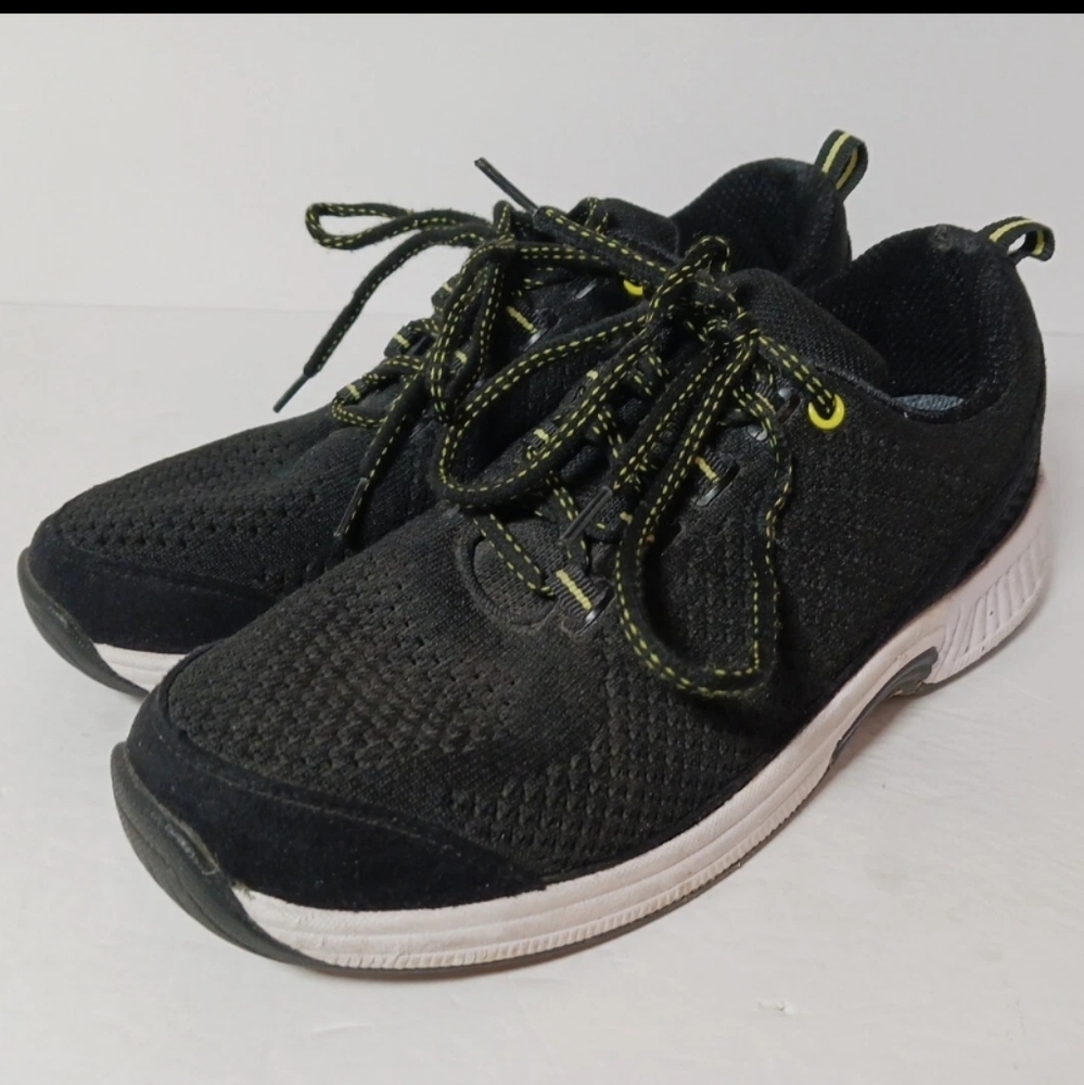 Orthofeet 981 Comfort Orthopedic 9 B Walking Sneakers Black Womens - Picture 3 of 12